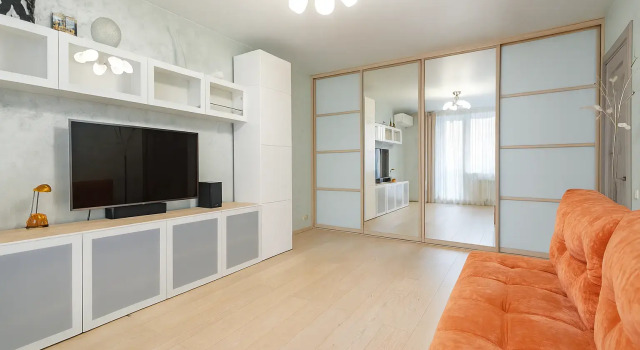 Dvukhkomnatnaya Flat, Réserver Appartement UZAO Area Moscou, près de Métro Boulvar Dmitria Donskogo