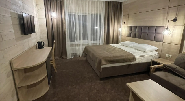 Quadruple room с красивым видом из окна Отель Усадьба Горная Лаванда