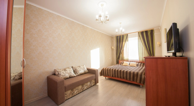 Двухместный номер Улучшенный №1 с видом на город Меблированные комнаты КвартировЪ-Взлетка