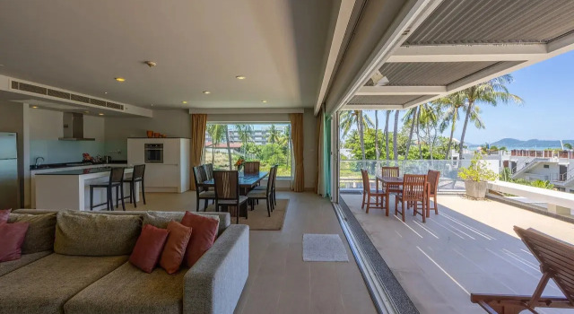 Четырёхместные апартаменты Premium с 2 комнатами с видом на океан Отель Selina Serenity Rawai Phuket