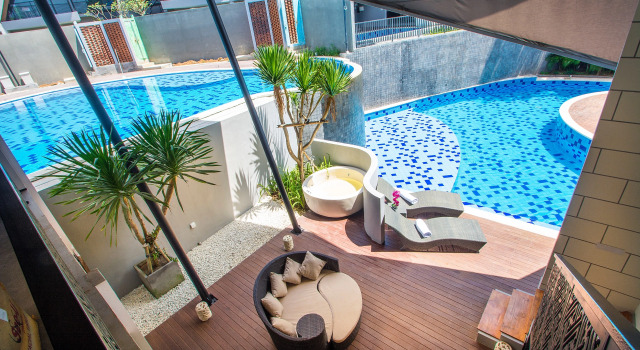 Вилла Luxury c 1 комнатой с красивым видом из окна Вилла Dancing Nusa Dua