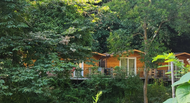 Domiki Na Beregu Morya Recreation center, Reserva ahora Base turística Bagripsh. Gagra District, cerca de Solnechny Resort Beach
