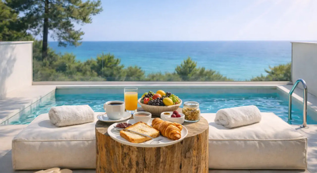 Люкс Executive с балконом и с видом на море Отель Gloria luxury suites