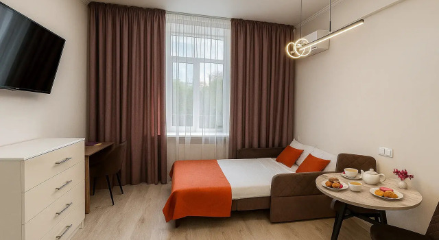 Номер Комфорт с полутороспальным диваном Апарт-отель Metro rooms