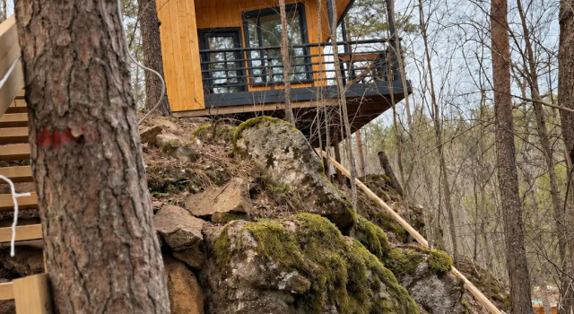 Panoramny Paryaschiy Dom s Vidom na Zaliv №9 Private house, Reserva ahora Casa o chalet Hoteles en Karelia con aparcamiento, Aparcamiento