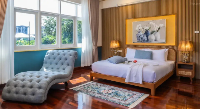 Двухместный номер Executive с видом на сад Отель Chez Nij Ryokan Onsen