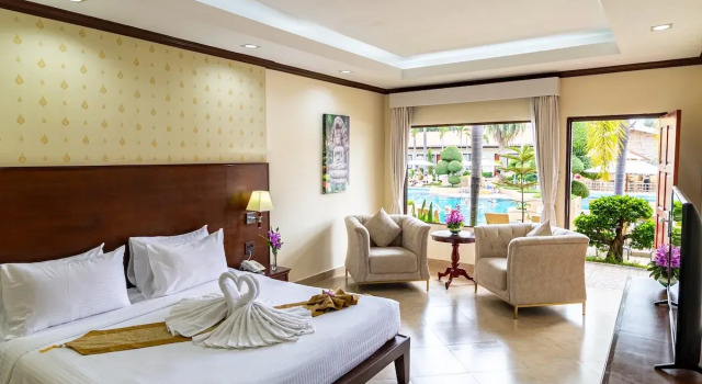 Двухместный номер Deluxe с видом на бассейн Thai Garden Resort