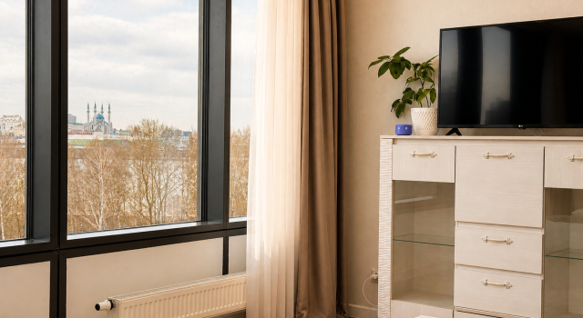 De Lux Panorama S Vidom Na Kreml Apartments, Book Apartment Hotels in Kirovsky district with Parking, Parking