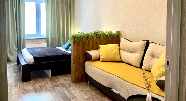 Odkomnatnay Flat, Reserva ahora Apartamento Hoteles en Krasnoyarsk con aparcamiento, Aparcamiento