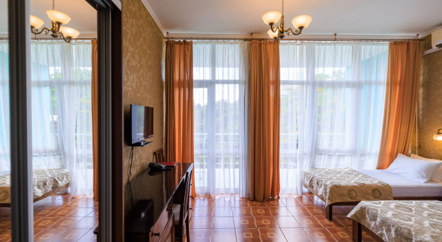 Camera doppia Economy con balcone e con vista sul parco Praga Hotel