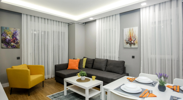 Апартаменты с 2 комнатами с балконом и с красивым видом из окна Stile Suite Family Hotel