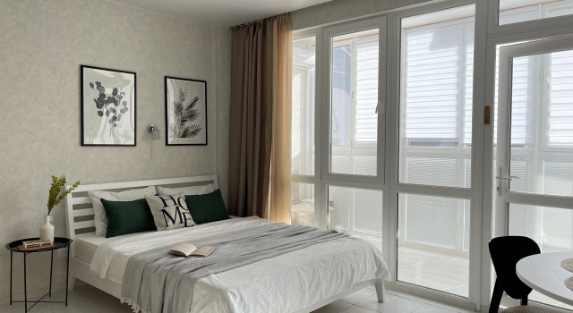 Двухместные апартаменты Superior с балконом Квартира "Home"