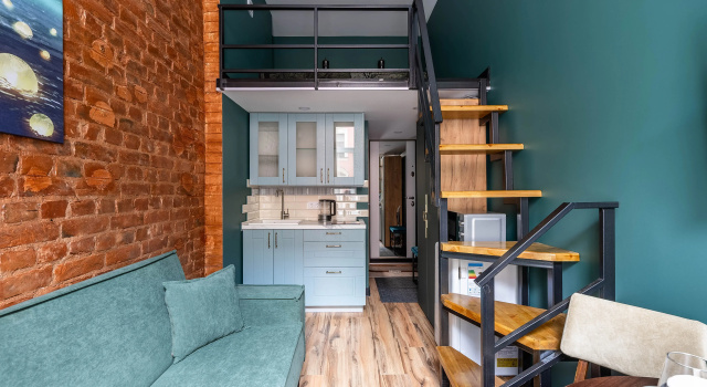 Stilnaya Studiya Vozle Naberezhnoy Nevy Flat, Book Lejlighed Petrogradskiy district Sankt Petersborg