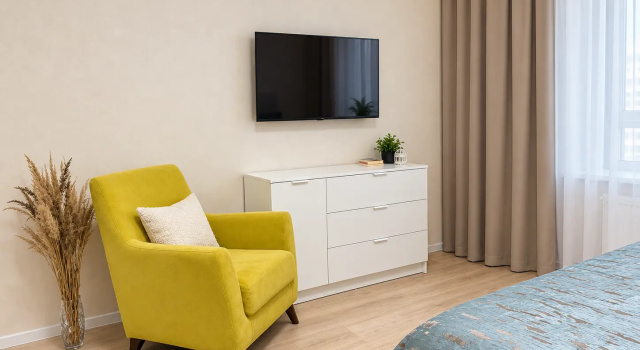 SV-Appart v ZhK Rechnoy Park na Klubnoy Apartments, Đặt Căn hộ Khách sạn ở Udmurtia có chỗ đỗ xe, Bãi đậu xe