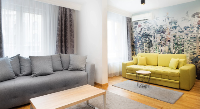 Апартаменты с 3 комнатами с балконом и с красивым видом из окна Feel Belgrade Aparthotel