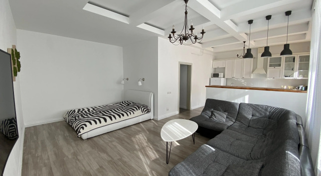 Двухместные апартаменты с красивым видом из окна Апартаменты Bright Apartment