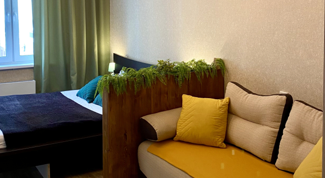 Odkomnatnay Flat, Reserva ahora Apartamento Hoteles en Krasnoyarsk con aparcamiento, Aparcamiento