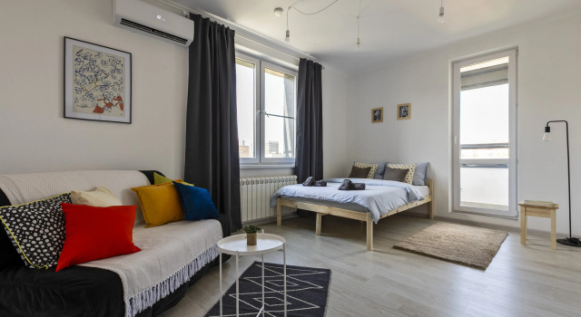 SmartApart-42 Dvukhkomnatnaya u Metro Mar'ina Roshcha v Novom Dome Flat, Rezervați Apartament Maryina Roshcha SVAO Area