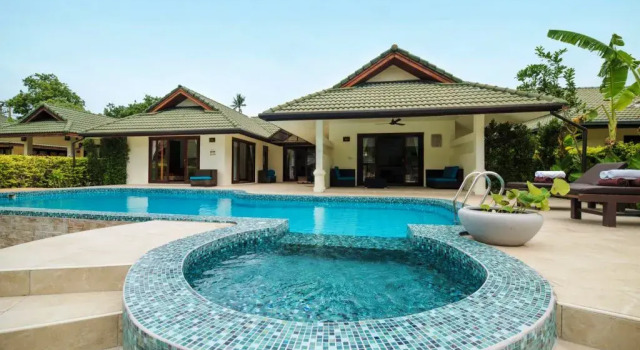 Вилла c 1 комнатой с балконом Отель Idyllic Samui Oceanfront Resort and Villas