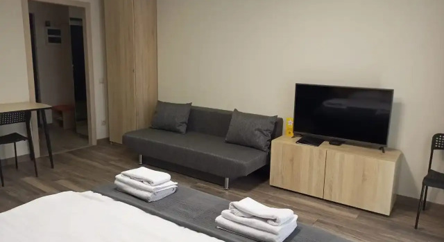 Двухместные апартаменты Comfort с балконом Отель Комплекс Апартаментов Тетрис