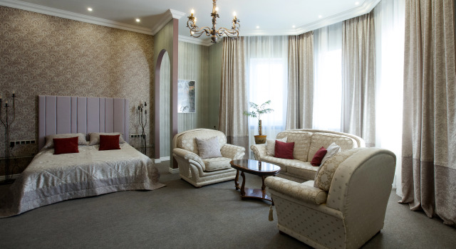 Двухместный люкс с джакузи c 1 комнатой Экотель Богородск & Spa