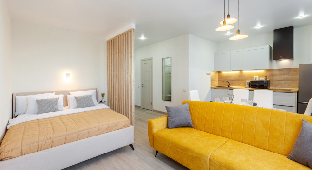 Апартаменты RentPlaza в ЖК Логика Люкс с видом на город
