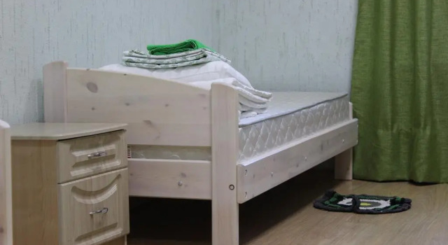 Кровать в общем номере Хостел Рукавичка