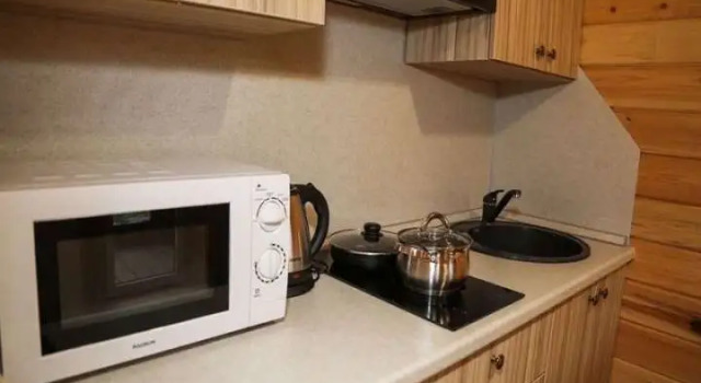 Двухместный семейный коттедж с балконом и с красивым видом из окна База отдыха ЭКО-домики Дуэт
