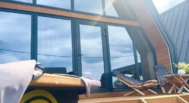 Апартаменты с 3 комнатами с балконом Частный дом A-Frame. Sunset. Las Nubes Village
