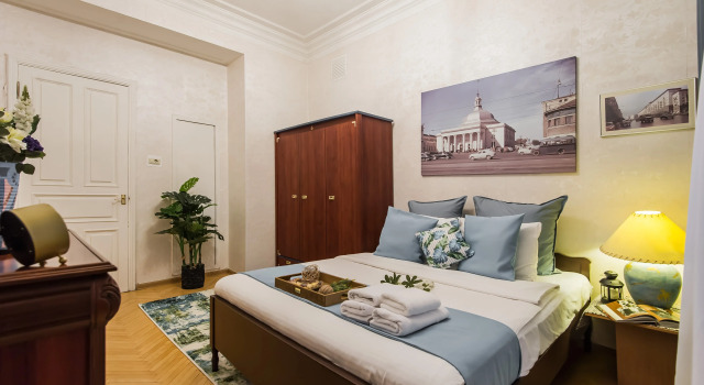 GM Apartments na Moskva-reke s Vidom na Naberezhnuyu i Stalinskuyu vysotku Flat, Prenota Appartamento Appartamenti a Arbat, Appartamento