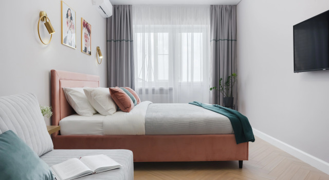 Апартаменты Comfort с балконом и с видом на город Квартира Звезда Столицы