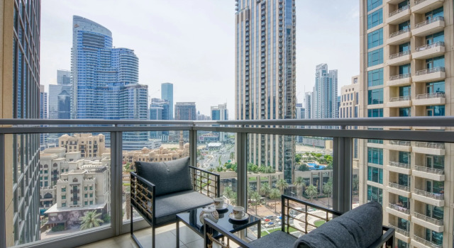 Апартаменты c 1 комнатой с балконом и с видом на город Апарт-отель Globalstay The Residences Tower 8