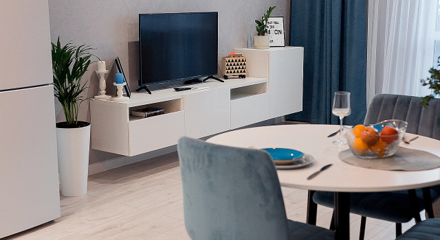 Апартаменты с 2 комнатами с балконом и с красивым видом из окна Апартаменты Cool House