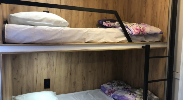 Кровать в общем номере Хостел Sleppbox Ufa