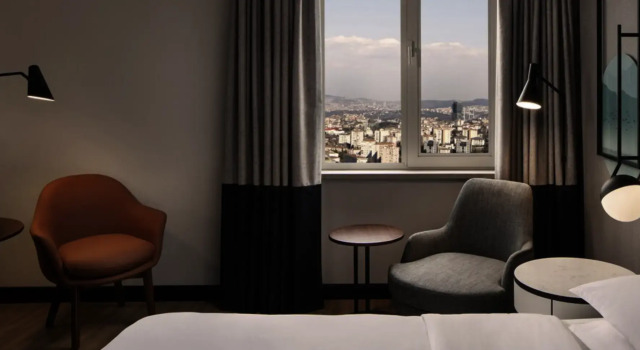 Двухместный номер Deluxe с панорамным видом на город Sheraton Istanbul Levent