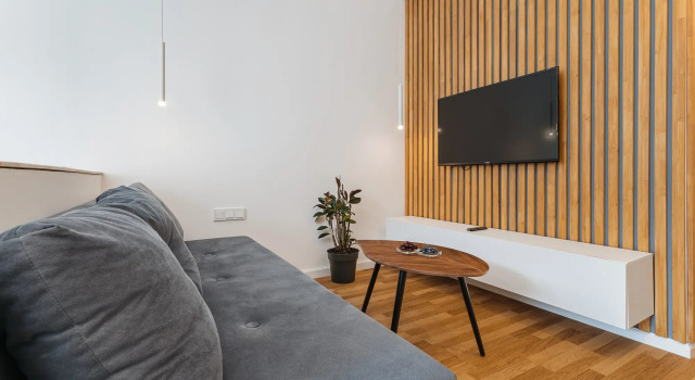 Апартаменты Студио with Separate Bedroom с видом на сад Отель Sky Petersburg Apartments