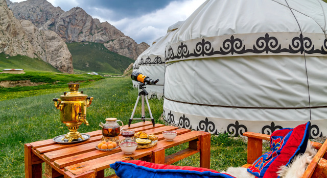 Tash-Rabat Ethno complex, Buchen Sie Campingplatz Naryn Naryn region