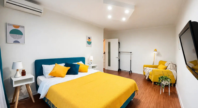 Schastlivye Metry v 5 Minutakh ot Metro Belyaevo Apartments, Rezervovat Apartmán Hotely v UZAO Area s parkováním, Parkování