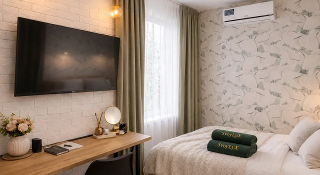 Svoy Lux Flat - 4, Rezervovat Apartmán Hotely v UVAO Area s parkováním, Parkování