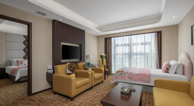 Семейный люкс Superior с красивым видом из окна Отель Lu'an Garden Shanghai