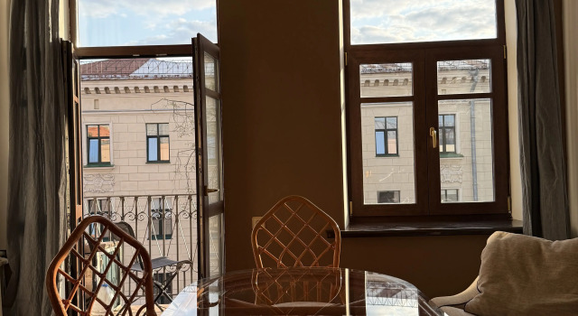 Квартира Атмосферная в центре с балконом