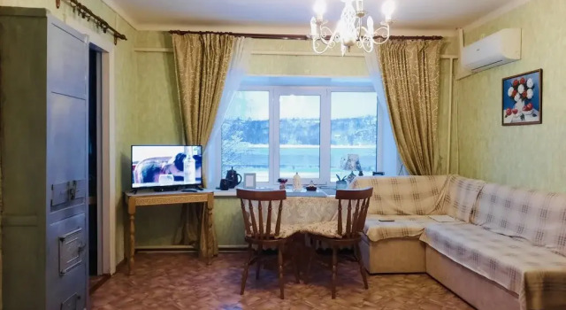 Двухместные апартаменты с 3 комнатами с красивым видом из окна Апартаменты Первая Линия с Видом на Волгу
