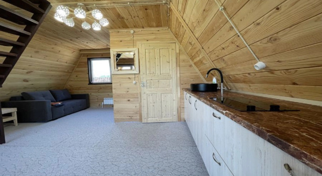 Коттедж с балконом и с видом на реку База отдыха Чешуя
