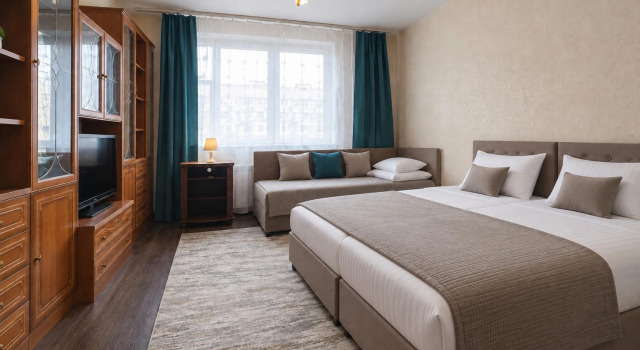 Dvukhkomnatniye Ryadom s Metro Flat, Book Apartment Cheap Hotels in Moscow