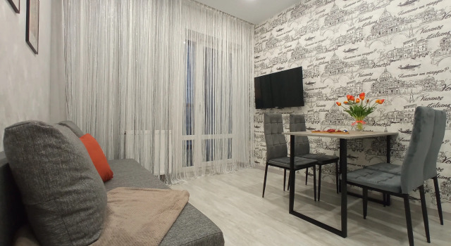 Квартира 1-к. Комфорт-класса 32 м² 2 Кровати, Забронировать Апартаменты/квартира Отели Городского округа Екатеринбурга - Северный управленческий округ с парковкой, Парковка