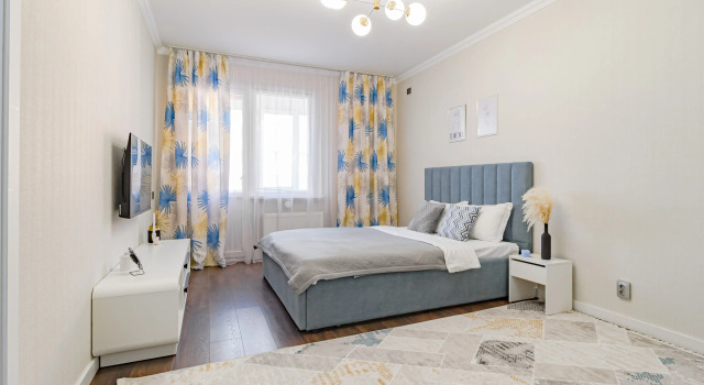 Shikarnaya 1 Komnatnaya vozle Barys Arena v Zhk Sezim Kala Bakyt Apartments, Rezerwuj Apartament Astana Kazachstan