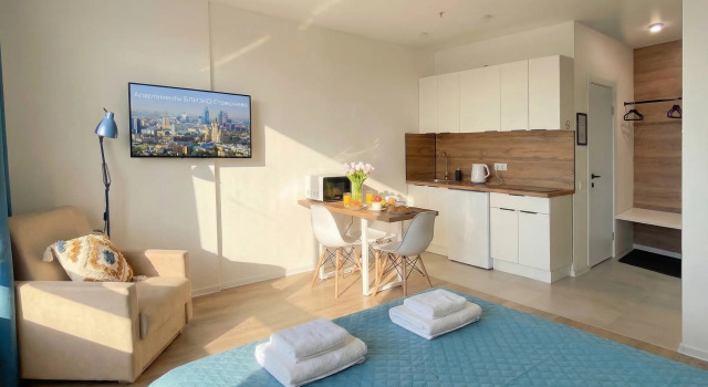 Квартира студия 22 м² 2 кровати, Забронировать Апартаменты/квартира Северо-Западный административный округ Москва