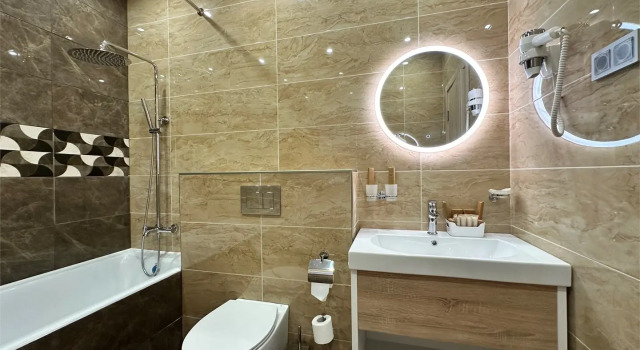 Двухместная студия c 1 комнатой с балконом и с видом на внутренний двор Санаторий Ерино Корпус №3