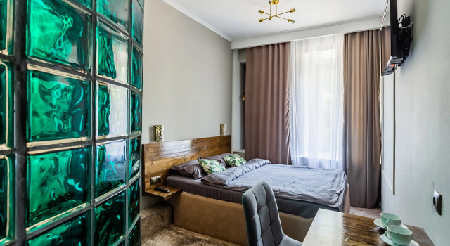 Двухместный номер Comfort Emerald с видом на внутренний двор Отель “Crystal” на Таганке