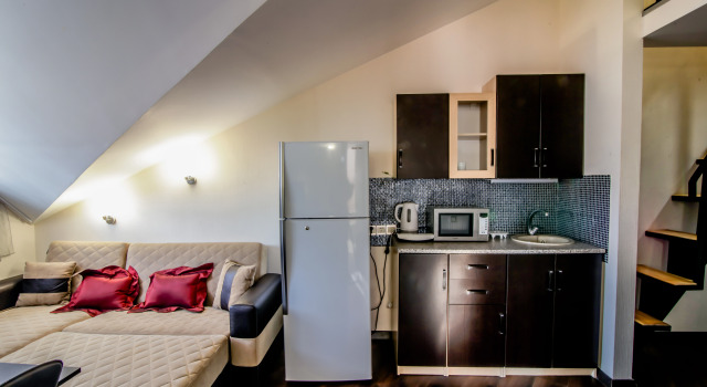 Четырёхместный семейный номер Deluxe с красивым видом из окна New Gudauri Rooms